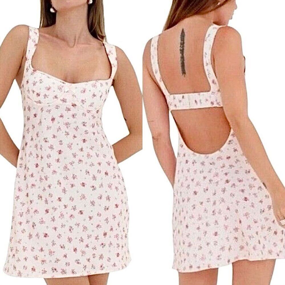 Rumored Loverboy Mini Dress Candied Carnation LARGE‎ Sweetheart Croquette